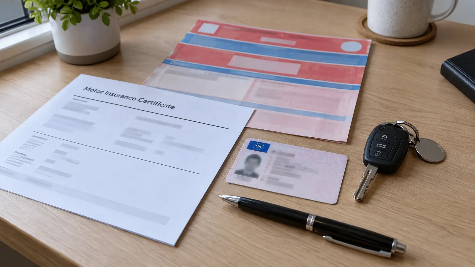 Documents and keys prepared for an impounded vehicle release